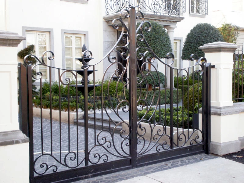 Custom Ornamental Security Wrought Iron Gates