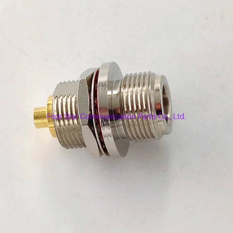 N Type RF Coaxial Jack Female Back Bulkhead Connector for Rg402 (. 141") Cable