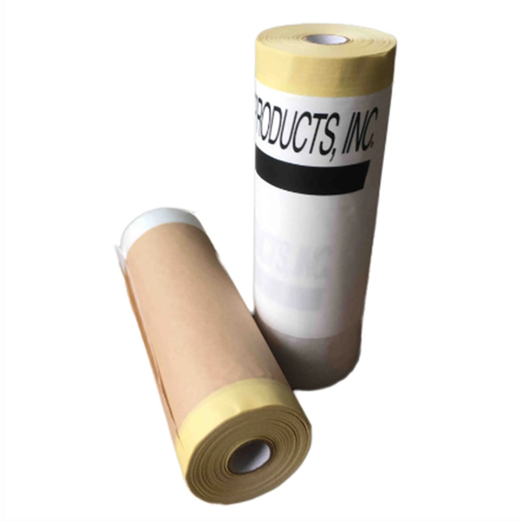 3 in 1 Paper and Plastic Pre-Taped Masking Film Tape