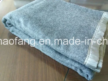 Woven Woolen 50%Wool/50%Polyester Blended Emergency Refugee Blanket