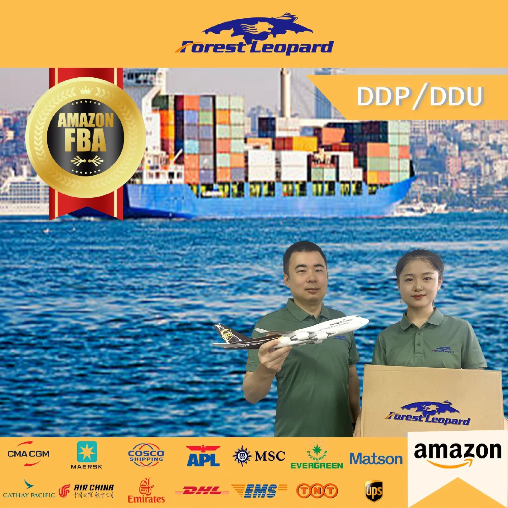 Forestleopard Китай Au Europe США Канада DDP Air Sea Агент по доставке груз Quanzhou Yiwu Guangzhou Shipper Logistics