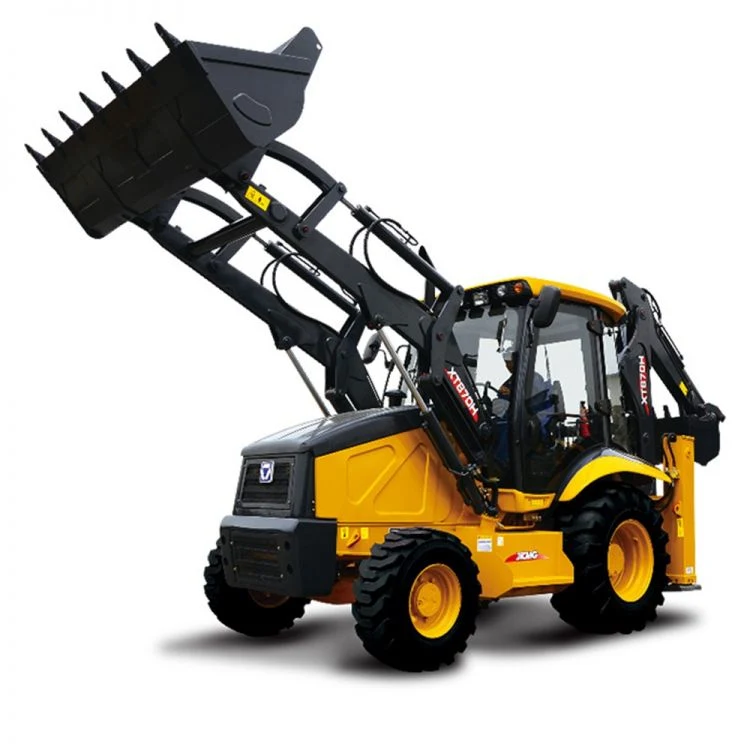 Construction Machinery Xt870h Hydraulic Backhoe Loader with Breaker Hammer for Sale