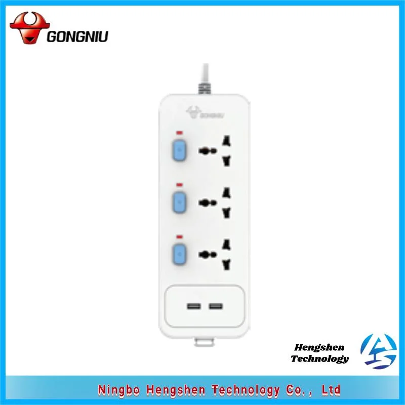 Universal Socket 4 Way Power Switch Socket Electric Expansion Strip Board with Safety Shutter