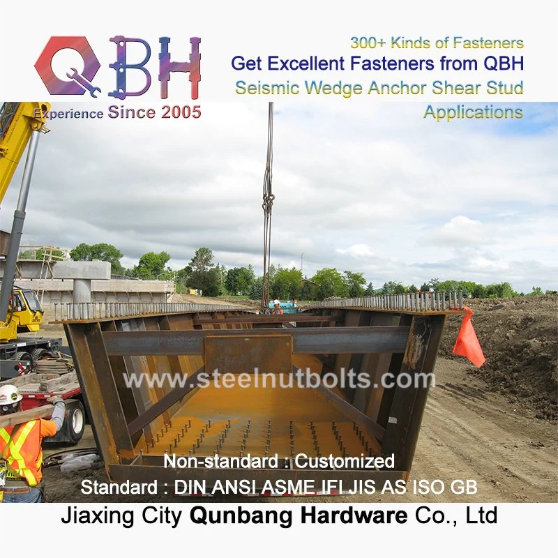 Qbh GB ISO JIS ANSI Standard Customized Ceramic Ferrules Ring Seismic Wedge Anchors Arc Weld Stud Roofing Welding Bolt