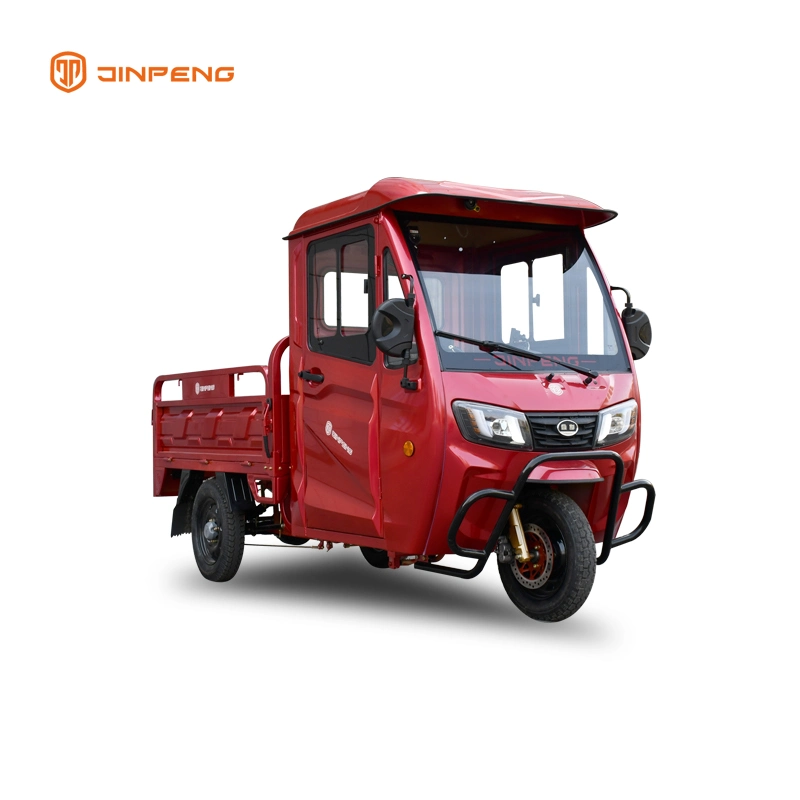 Jinpeng EEC Certificed Closed Cab Tricycle Closed Cabin Electric Tricycle Cargo