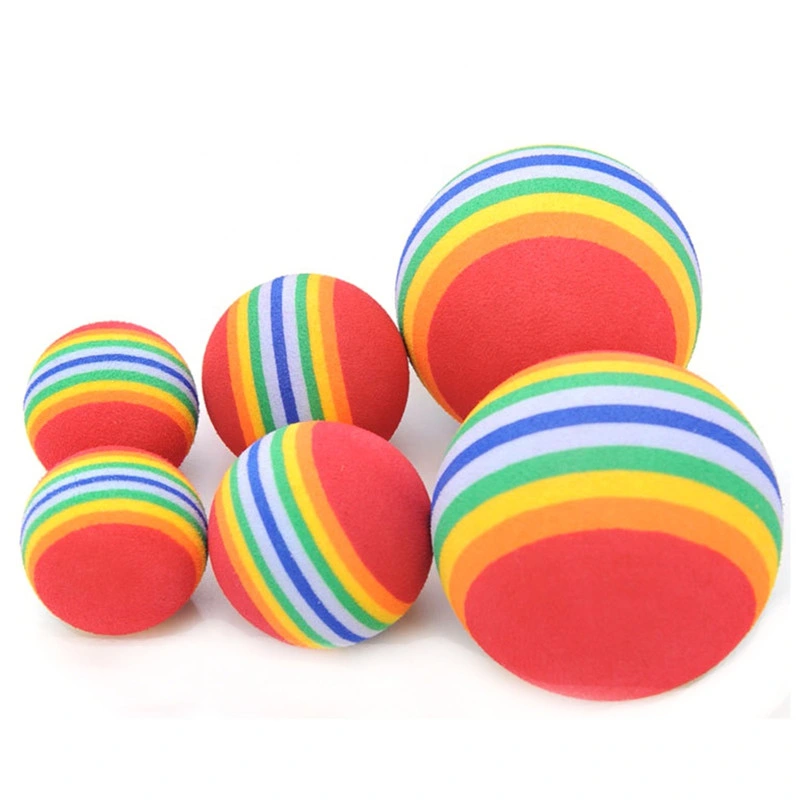 Eco Friendly Colorful Dog Chew Cat Toy Ball