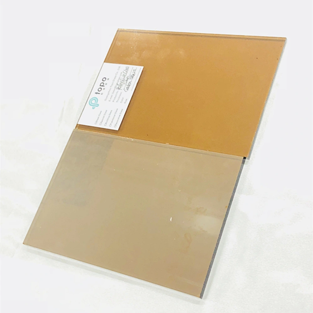 4mm 5mm 6mm 8mm 10mm 12mm Golden Bronze Building Coated Reflective Glass for Samples (R-GB)