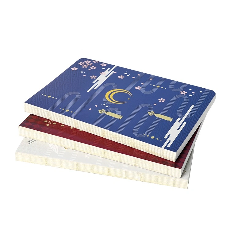 Customized Series Designs Soft Cover Planners Colored Sewing Soft Cover and Dairy Notebooks