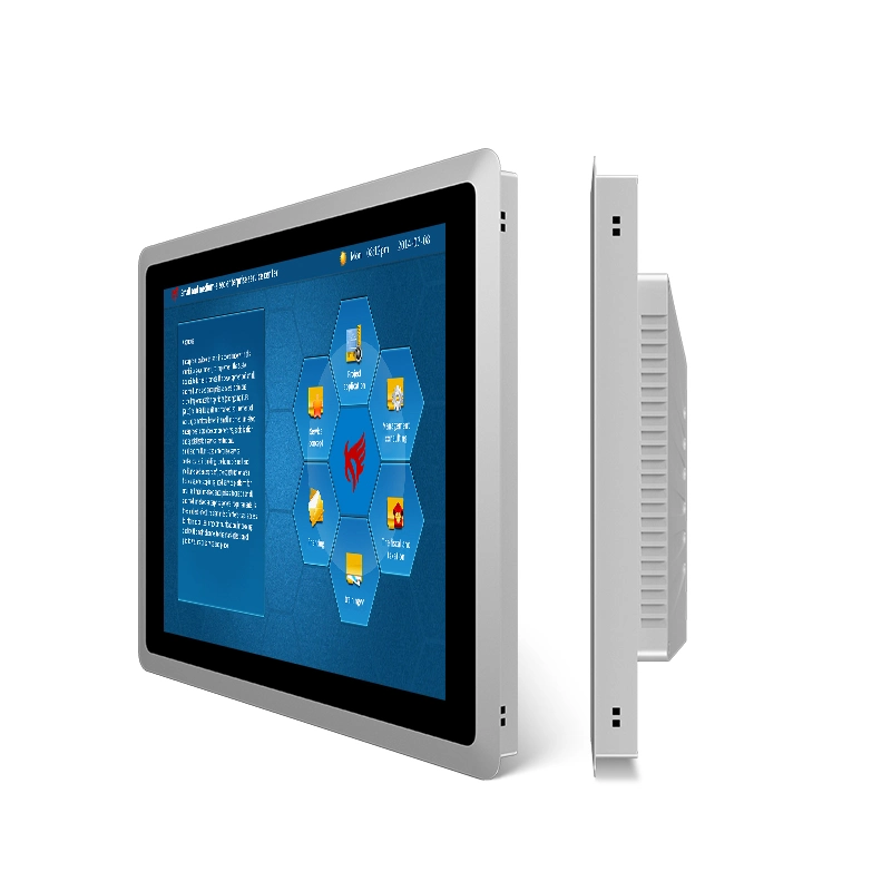 Dual Gigabit Ethernet RJ45 10.4 12.1 15 17 Inch RS232 RS485 Capacitive Touch Screen Automation Panel Industrial Fanless PC