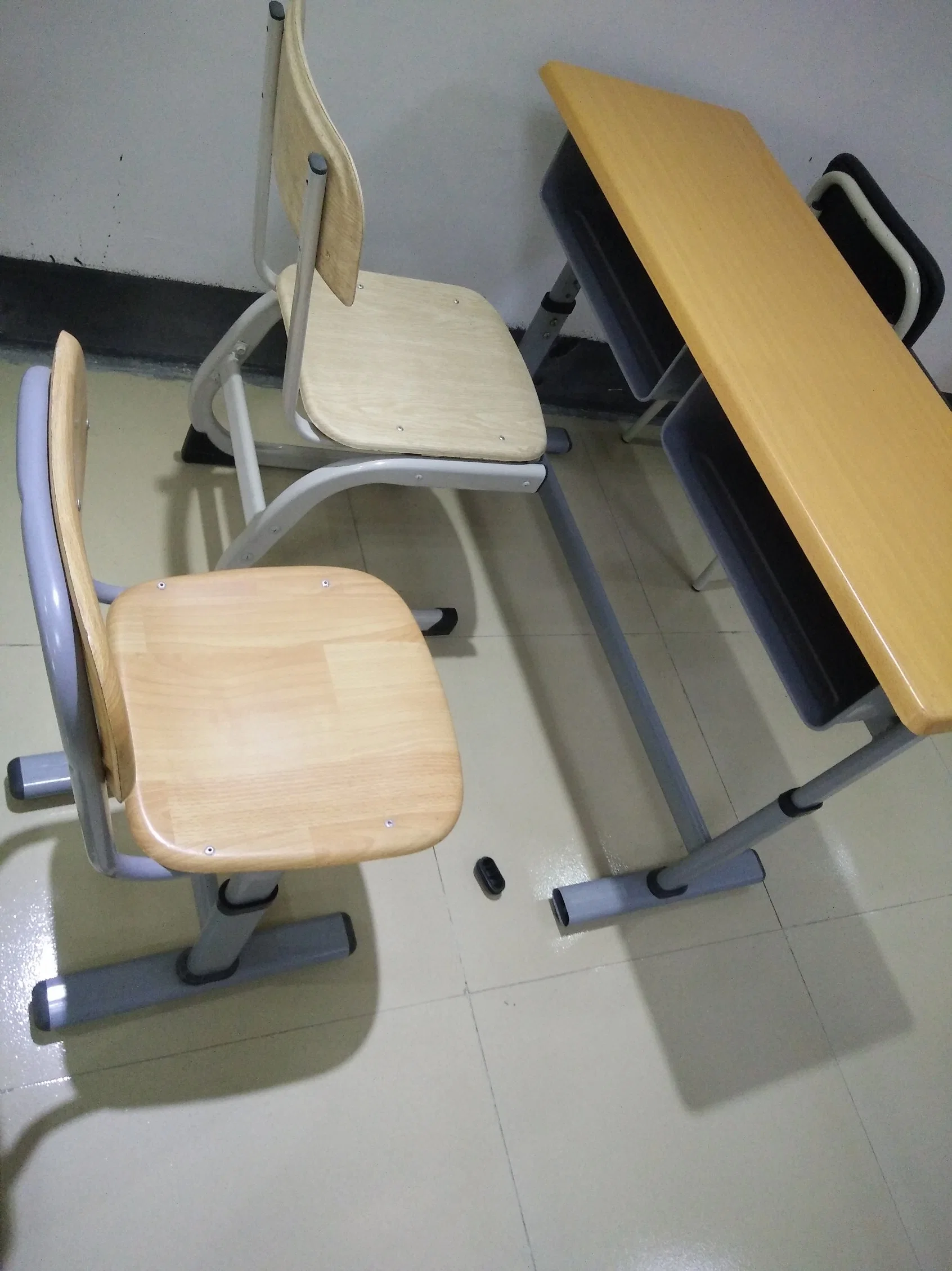 Muebles escolares Tudent doble escritorio y silla muebles en el aula