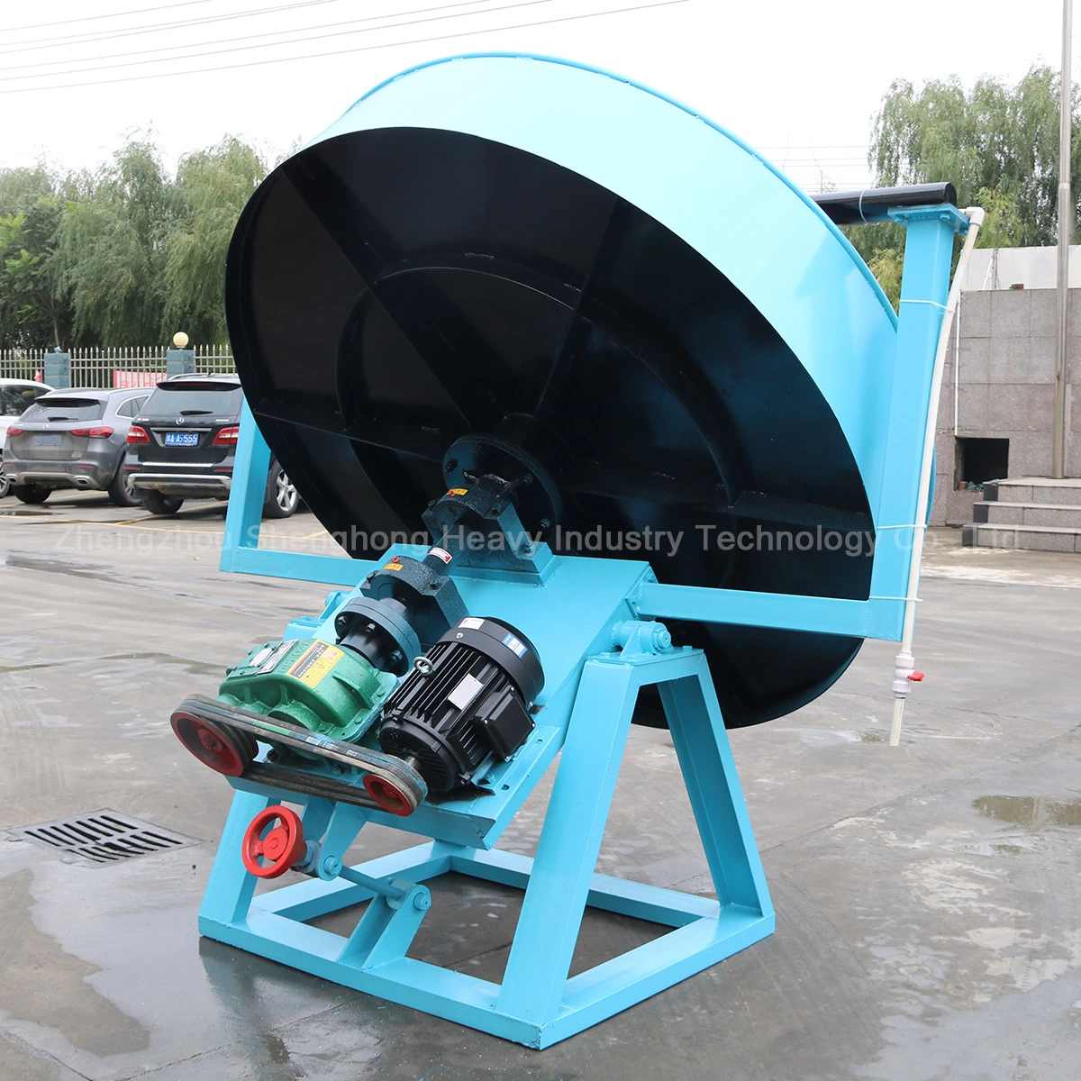 Disc Type NPK Compound Organic Granule Fertilizer Pellet Making Rounding Machine