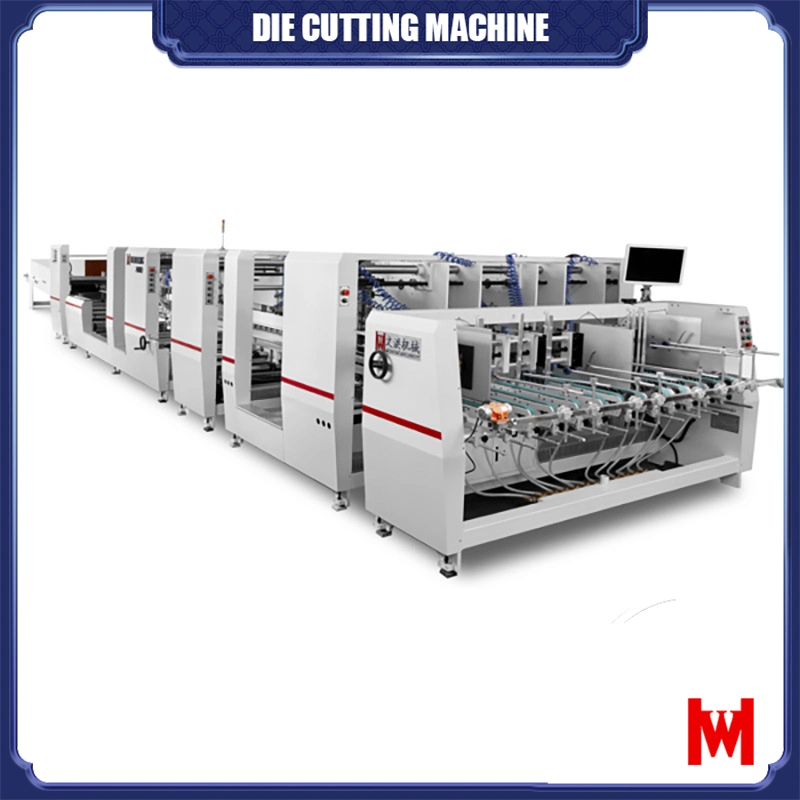 Industrial Use Book Printing Automatic High Speed Folding Gluing Machine