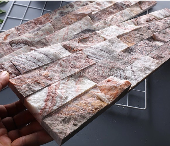 Popular Building Material Pink Natural Culture Stone Zf-Sw-003