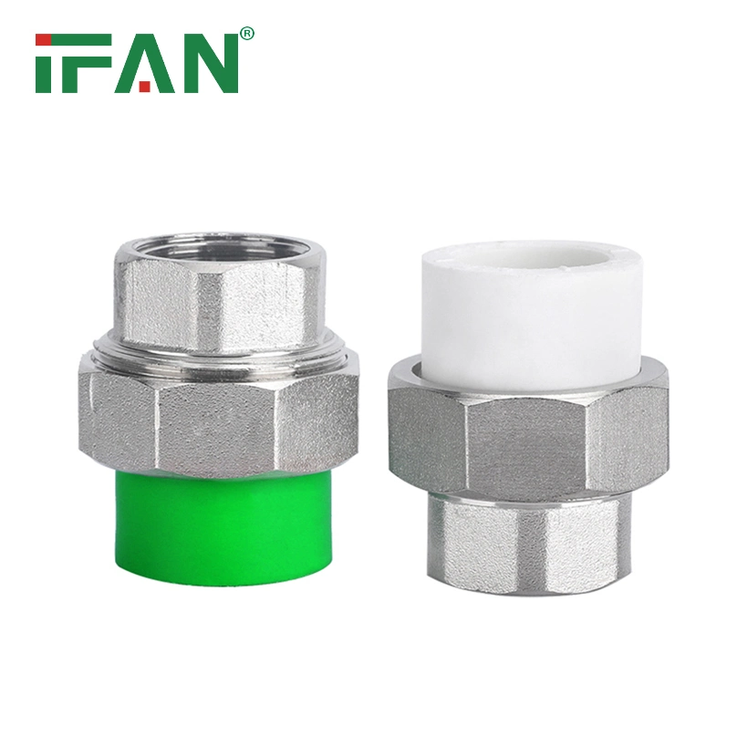 Ifan High Pressure Pn25 20-110mm Plastic Plumbing PPR Water Tube Union Fittings