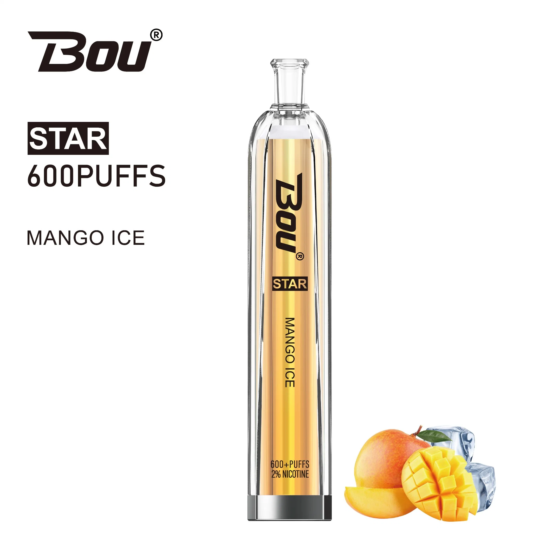 Caliente el Reino Unido la venta de Bou estrellas Elf 600 Puff Geek 2% de la nicotina Randm Mayorista/Proveedor desechables Vape Vape