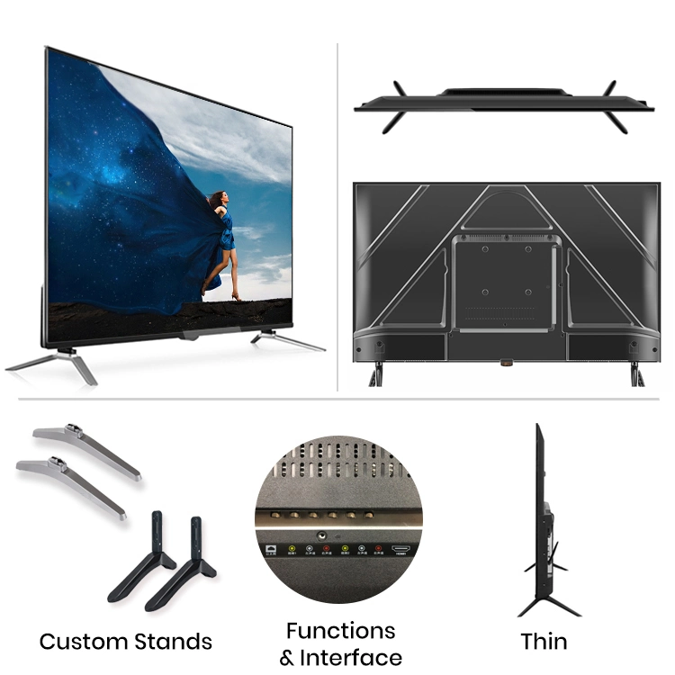 Fábrica de Guangzhou Atacado de alta qualidade e durável 40 polegadas Flat Smart TV LED digital com painel