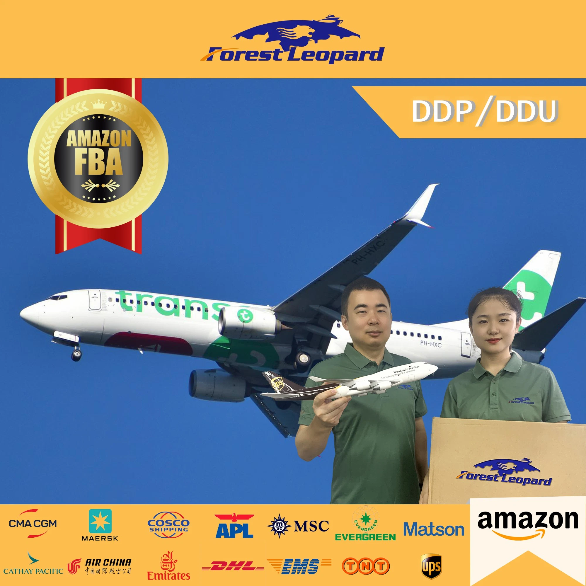 Fast Air Freight Forwarding Agent DDP porte à porte de service de livraison expédition à partir de Shenzhen en Chine pour USA