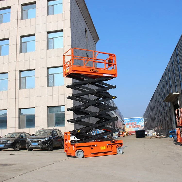 Moving CE Approved Genie Lift Aerial Scissor Lifte Electric Lifting Platform with Good Service