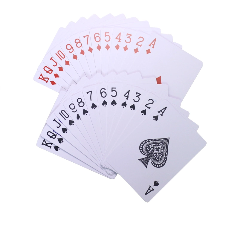 Cartões de póquer de PVC impermeável personalizar as cartas de jogar poker Cards para Casino jogando baralho de adultos