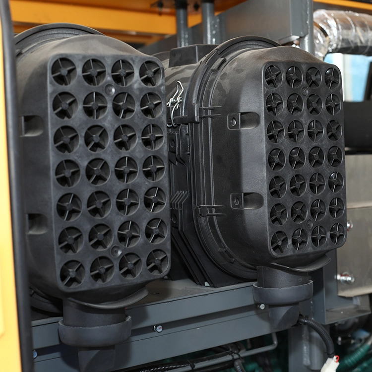 Diesel de Servicio Pesado minería máquina compresor de aire doble compresor de aire de tornillo rotativo con inyección de aceite de la bomba poprtable