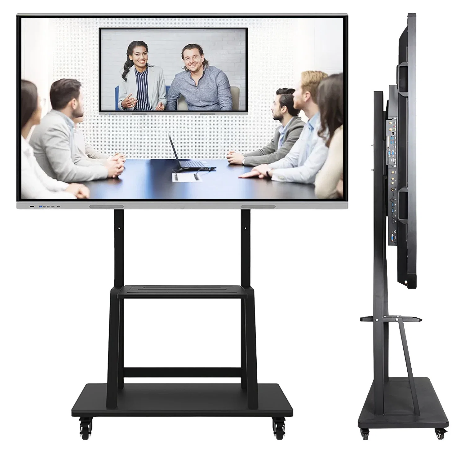 Dual OS Capacitive or IR Multi Touch Screen LCD Display Flat Panel Interactive Whiteboard Smart Board