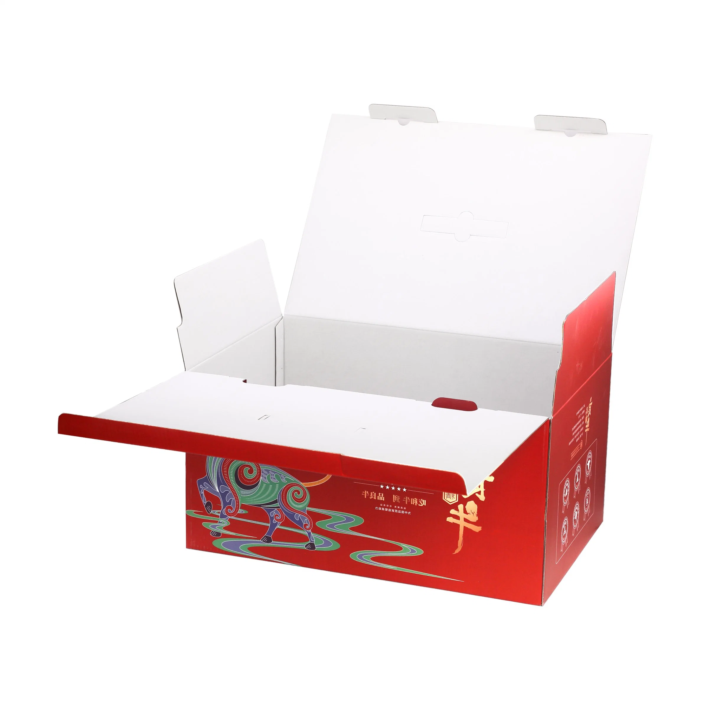 OEM Foldable Corrugated Carton White Cardboard Gift Food Packaging Box