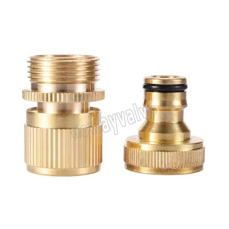 Solid Brass 3/4 Inch G Thread Easy Connect Fittings Quick Connect