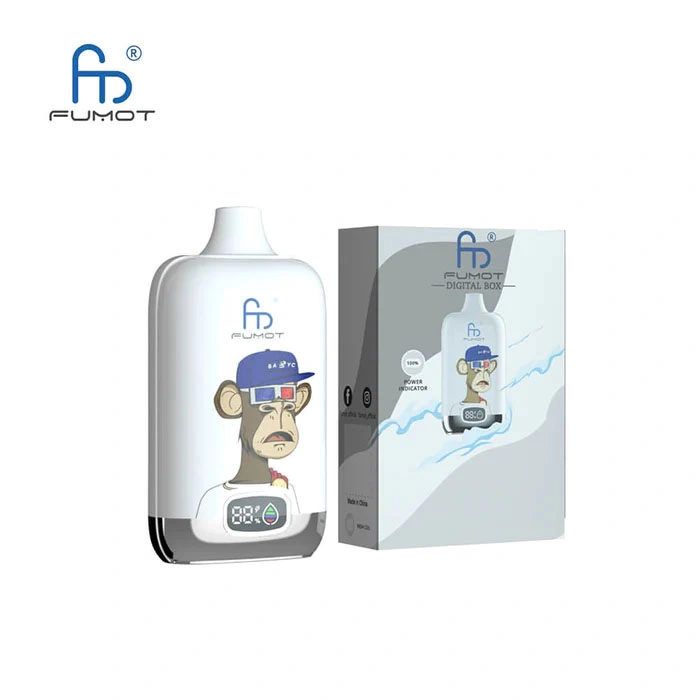 Fumot Digital 12000 Puffs المصنع الأصلي 20 مل نوع C قابل لإعادة الشحن فابي