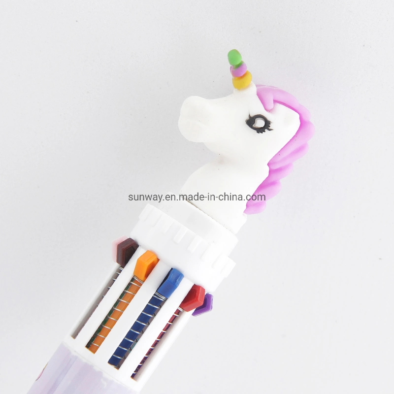 Gift Stationery Hot Sale OEM 10-in-1 Plastic Multi Color Pen