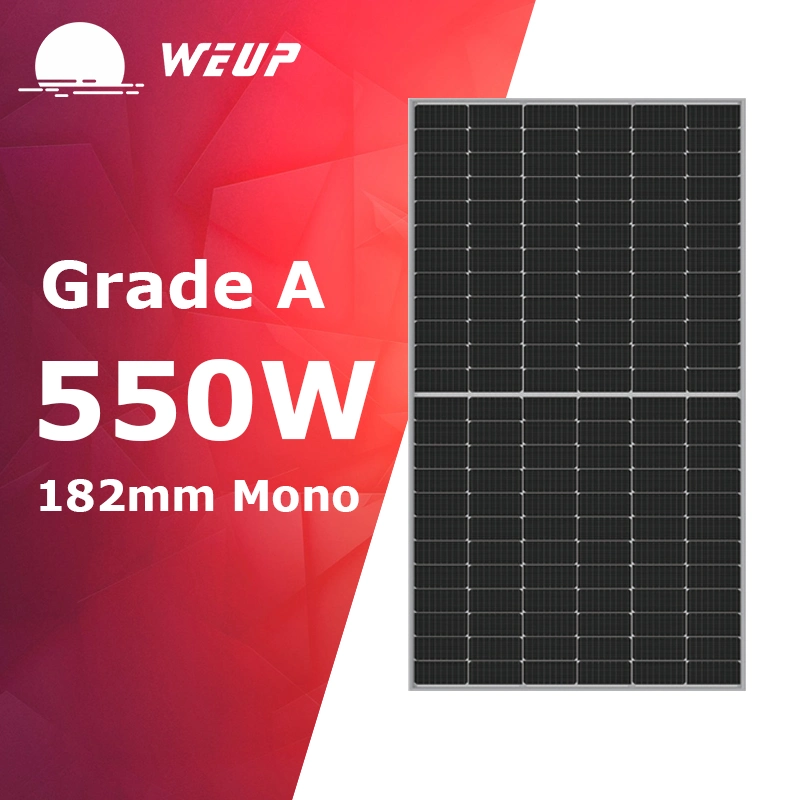 Eficiencia de la más Alta calidad 530W 540W 550W Panel de Energía Solar para Instalación en casa