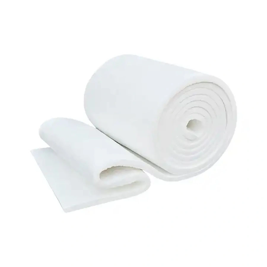 High Temperature 1260 C Ceramic Fiber Blanket 128 Kg/ M3 Density Ceramic Fibre Adhesive Heat Resistant Blanket