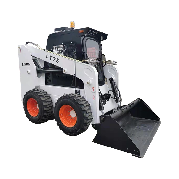 Ltmg Lt75 1050kg Cheap Track Type Skid Steer Loader Mini Brush Cutters Skid Steer Loader with Bucket