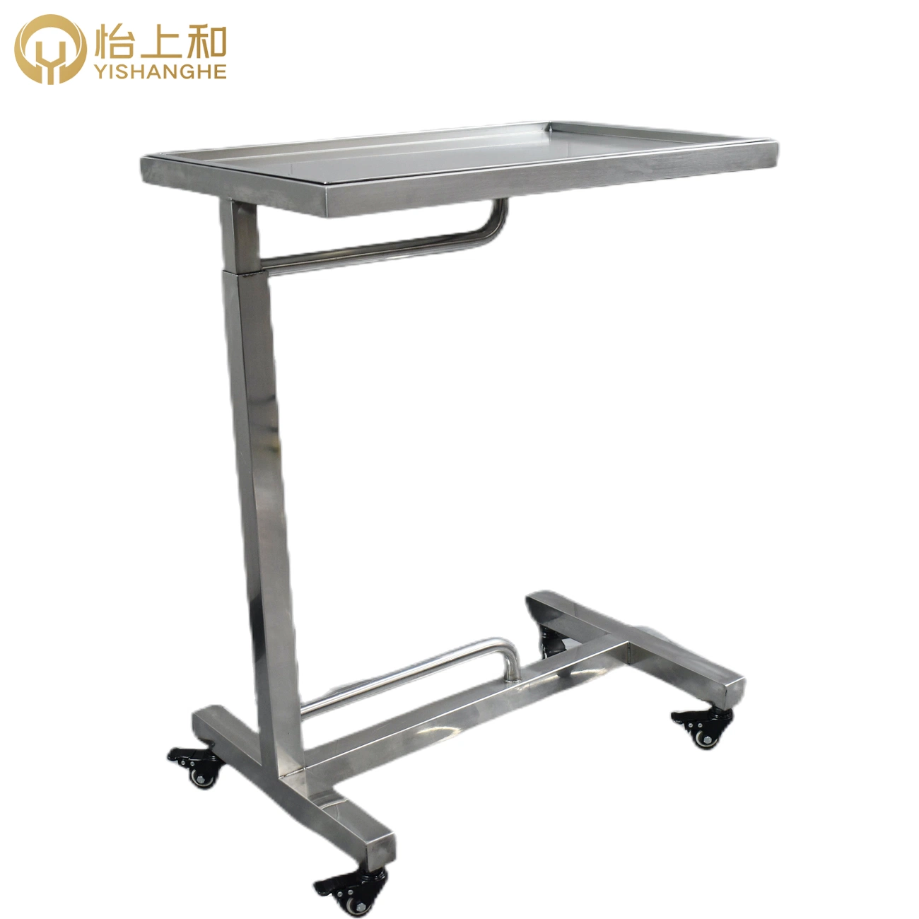 Altura ajustable Acero inoxidable Trolley médico Trolley quirúrgico Equipo Veterinario