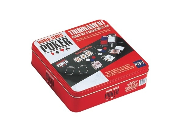 Juguete de forma cuadrada Tin Naipes Lata Metal Box Poker Tin Box Don Tin Tin Box de embalaje de juego