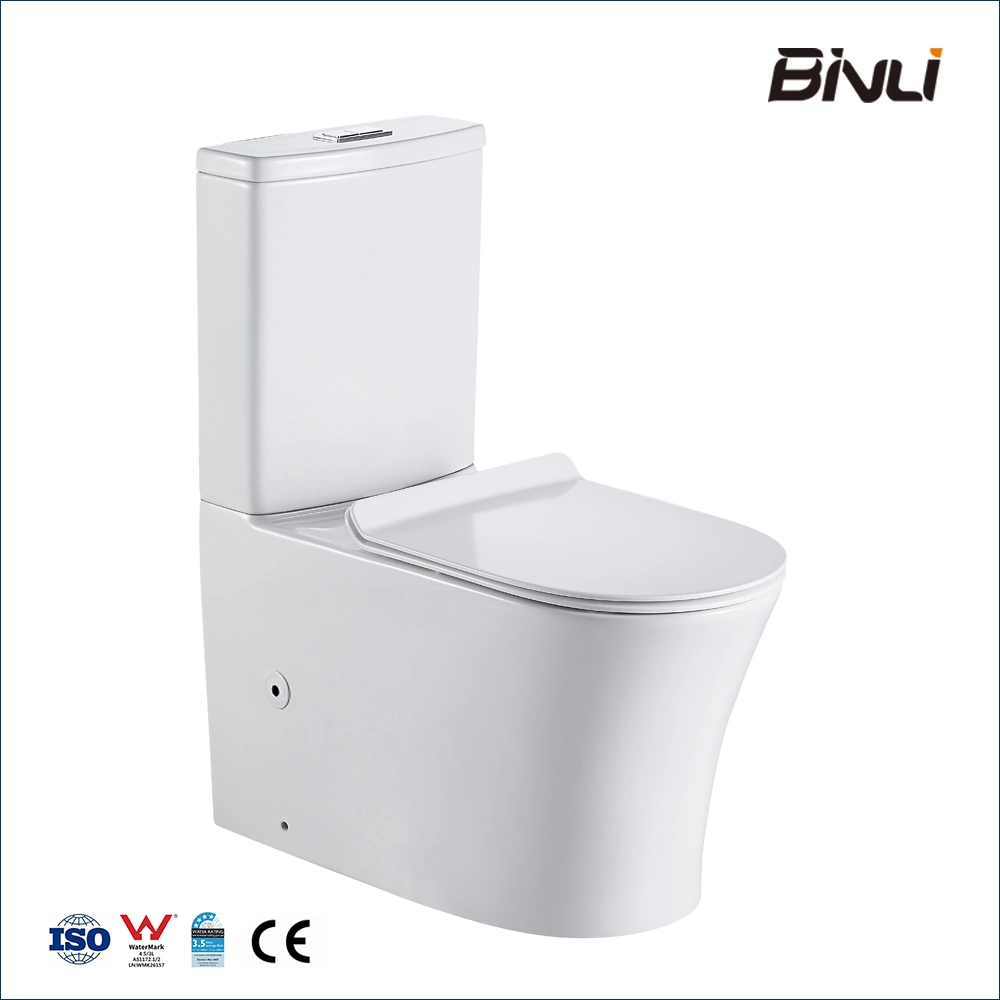 Tornado Watermark Toilet Suites Ceramic Elongated Flush Suites Back to Wall P-Trap Bl-105-Tpt