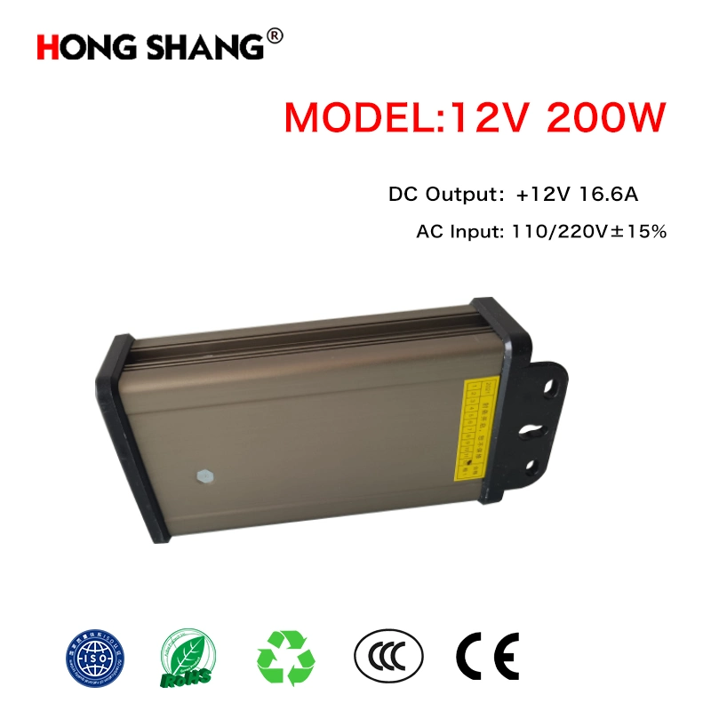 Waterproof Advertising Light Box Adapter AC110/220V DC+12V Transformer 16A Power Supply Switch Power Supply