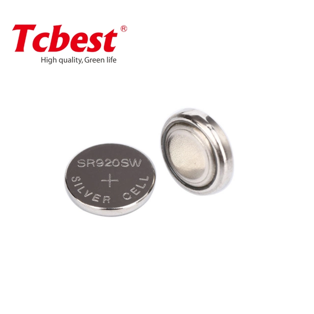 Manufacturer Direct 1.55V Silver Oxide Sr920 371 Zinc Air Button Cell Primary Dry Battery Coin Cell 1.55V Battery for Hearing Aid with CE and RoHS