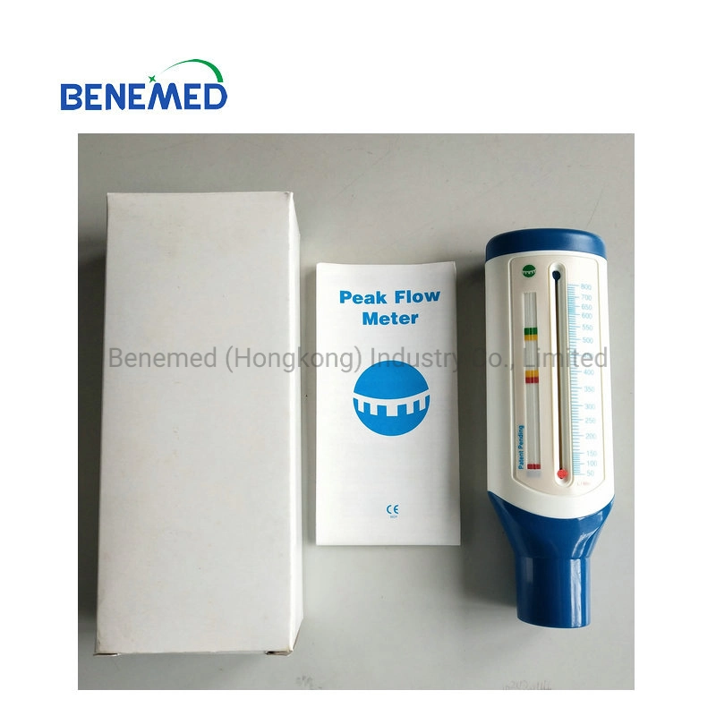 Medicina portátil Peak Flow Meter de plástico para uso hospitalar