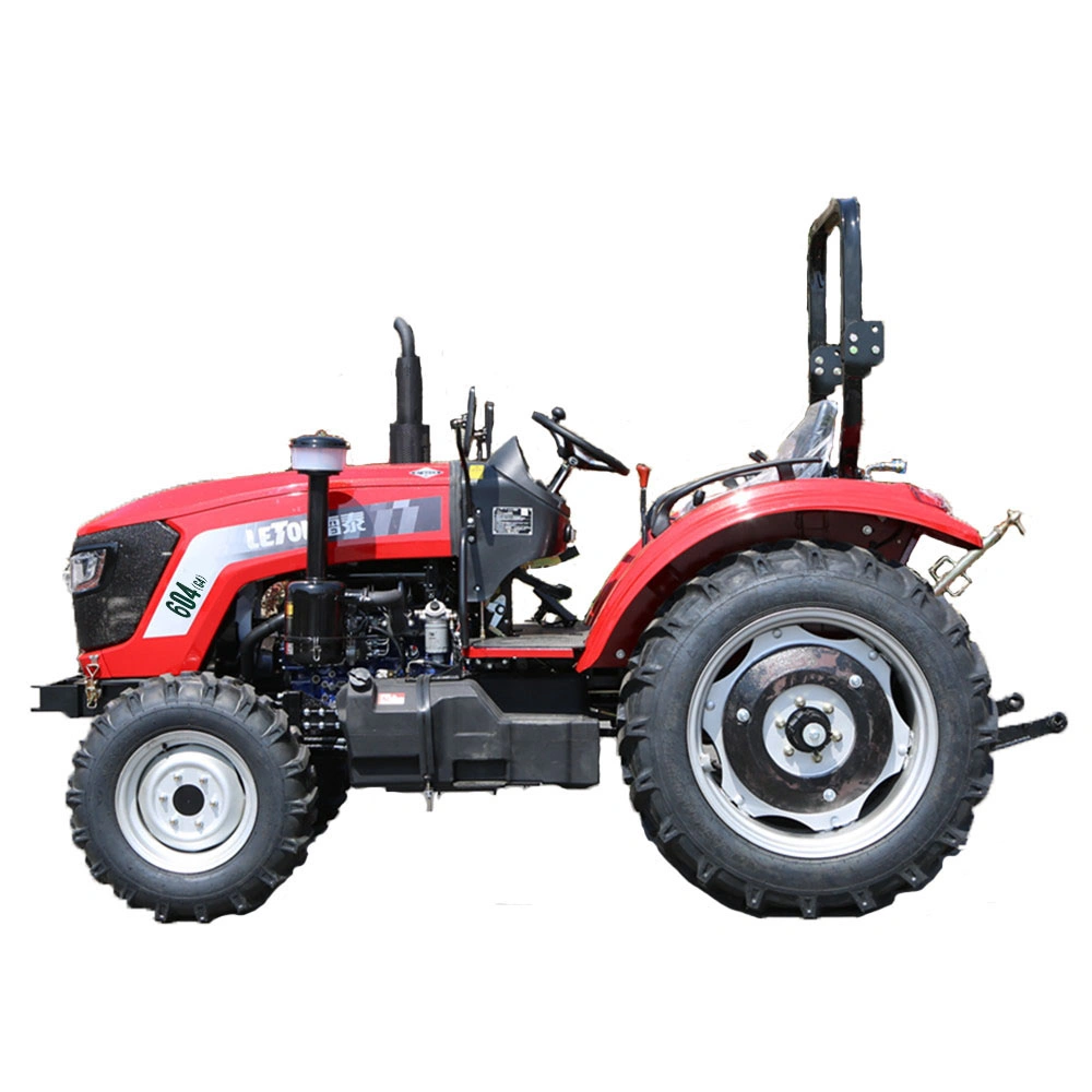 604 New Design Farm Machinery 4X4 Wheel Tractor Gear Garden Orchard Tractor Price for Farming Dry Land with CE Certificate Farm Tractor 60HP/65HP