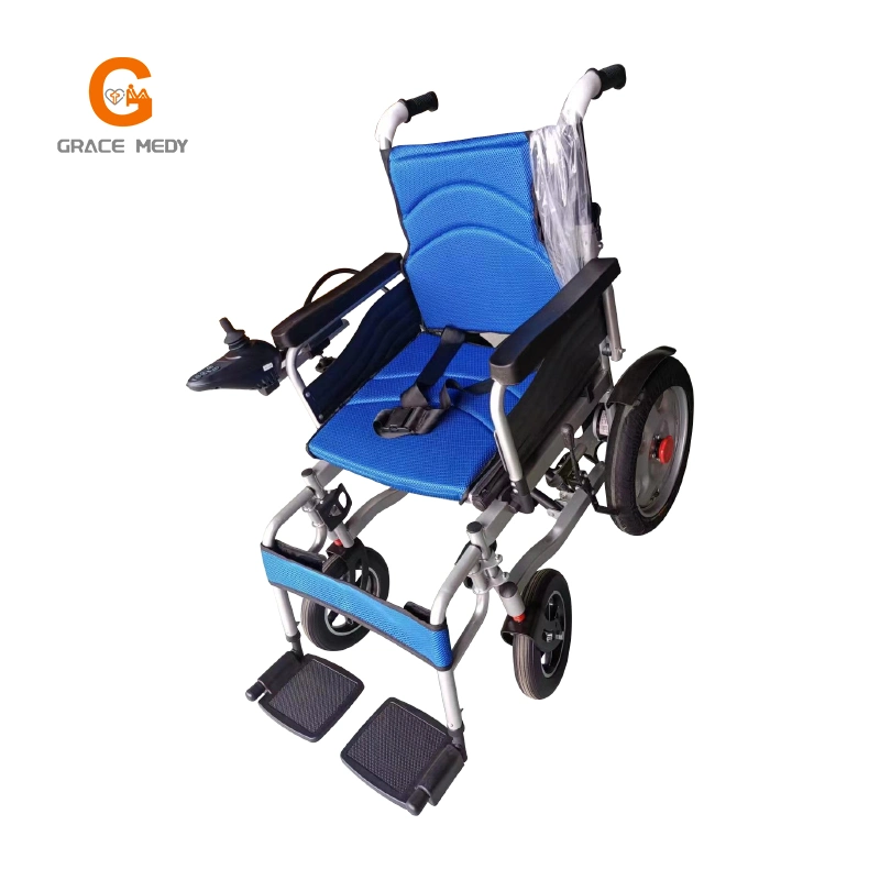 Fournitures de soins de santé pliable Coussin de fauteuil roulant scooter de vélo à la main de la mobilité électrique fauteuil roulant de voyage