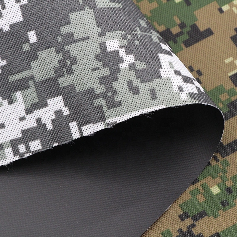 900d PVC Polyester Oxford Digital Printing Camo Fabric