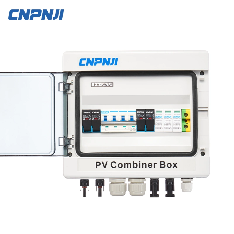 Caixa de combinação nova à prova de água para painel solar 2 4 6 8 12 cordas PV Box Solar Combiner Box