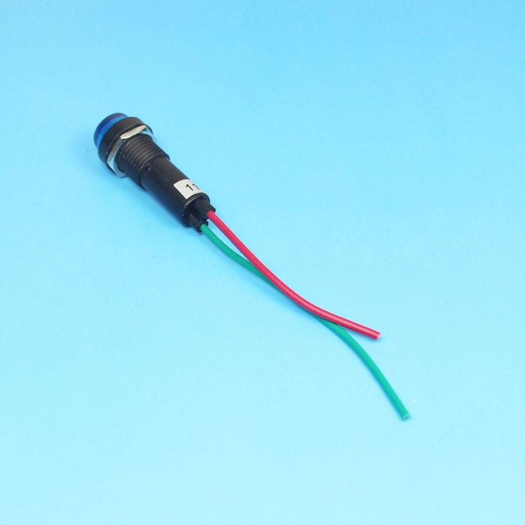 Wholesale/Supplier Direct Price 10mm Raised Round 220V Long Life Plastic LED Pilot Light Indicator