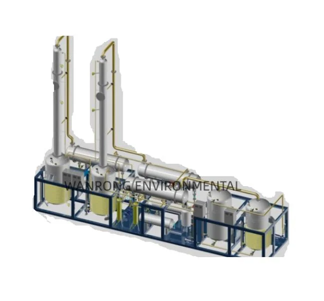 Motor de 1 tonelada portátil de pequena escala a 5 toneladas/dia usado Equipamento de refinaria de óleo