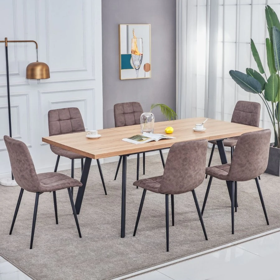 Billige Möbel Esstisch Set Restaurant Modern Comedores 4 Rundes Esstenset Aus Holz