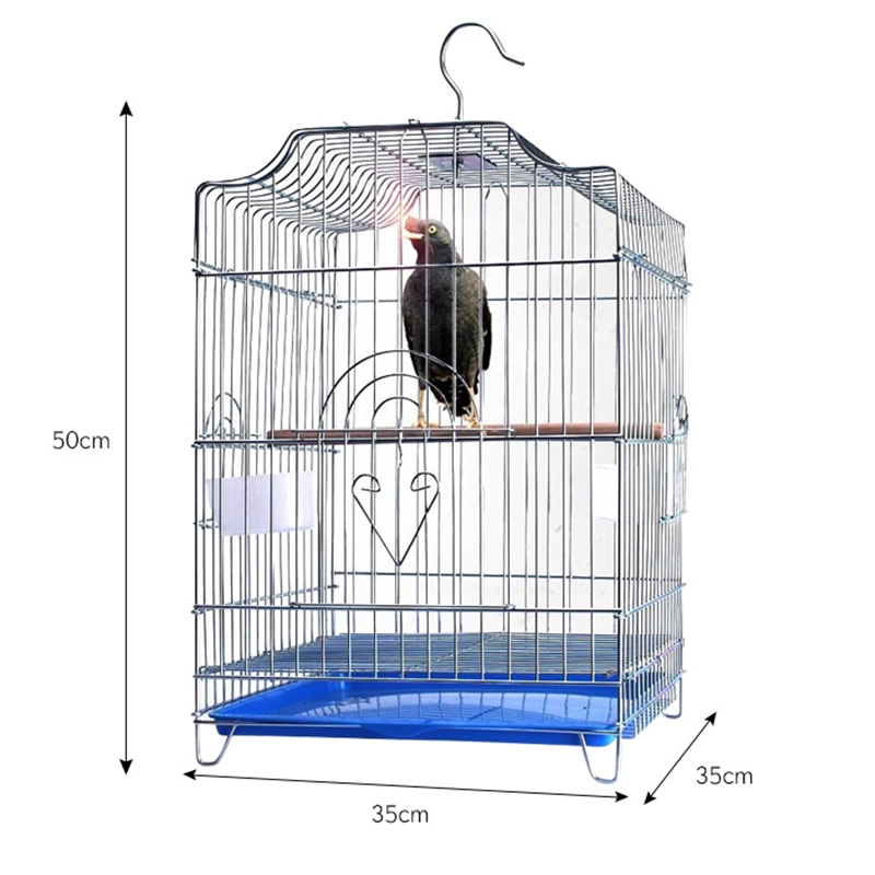 Hochwertiger Metall Vogelkäfig Tierfreundlicher Tierkäfig mit abnehmbarem Käfig leicht zu reinigen