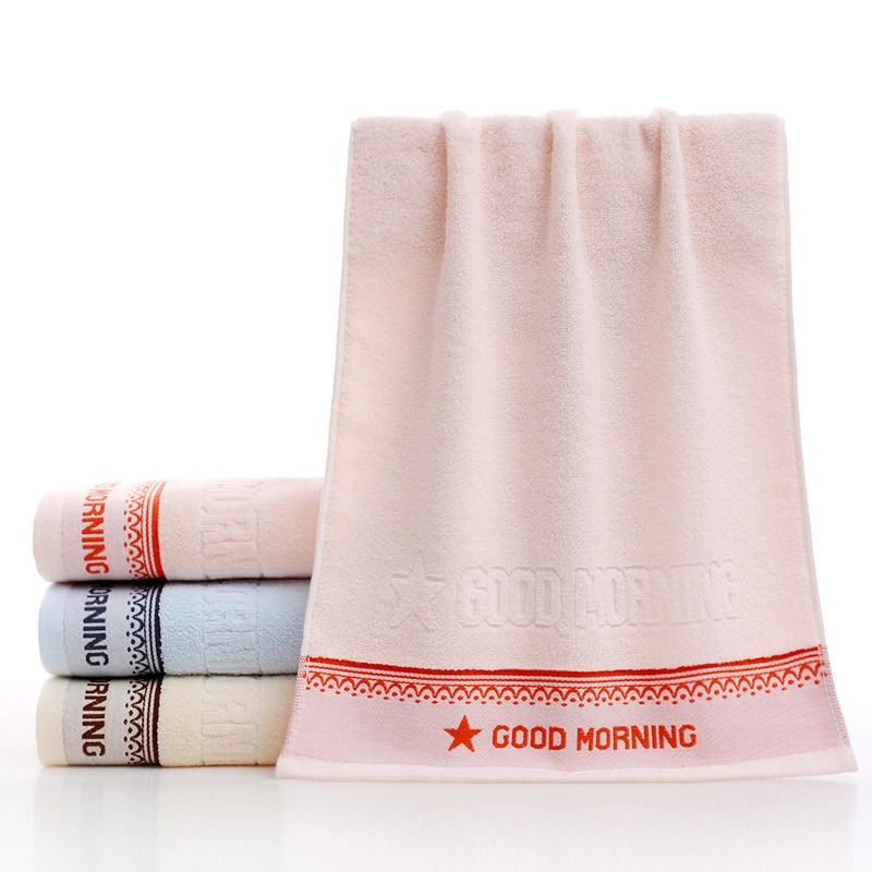 Customized Embroidery Logo 100% Cotton Face Towel High-Grade Bath Towel Set