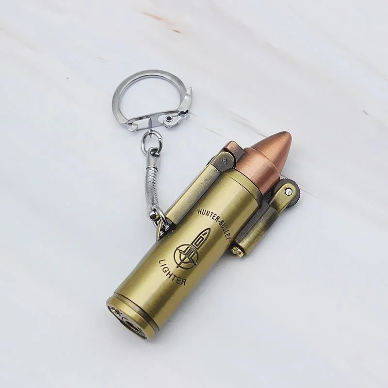 Key Buckle Bullet Torch Turbo Lighter Metal Butane Cigar Lighter