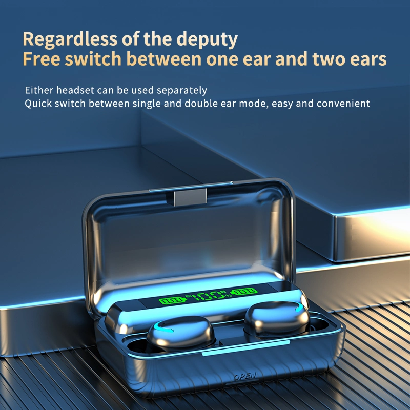 سماعات الأذن F9-5c Bluetooth® WS سماعات الأذن سماعات الأذن الرياضية المقاومة للماء موسيقى سماعات الرأس اللاسلكية سماعة الرأس