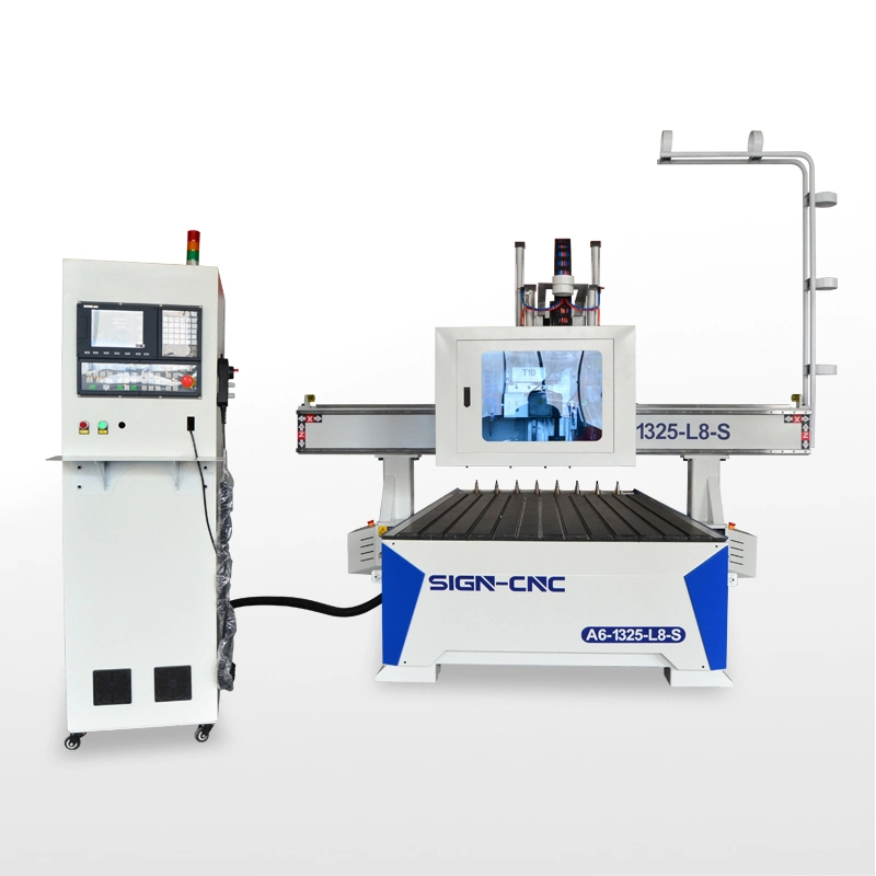 A6-1325-L8-S Automatic Tool Change Woodworking Center with Saw CNC Wood Router Machine/Woodworking Machinery for Sale with CE